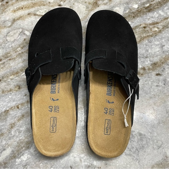 NEW BIRKENSTOCK Boston Suede Soft Footbed Clogs Women’s 9 Men’s 7 - Picture 6 of 10